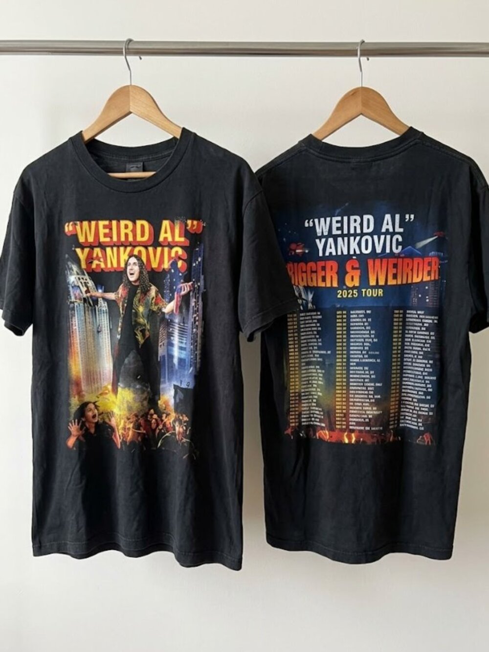 Weird Al Yankovic Bigger & Weirder 2026 Tour T-Shirt Reprint